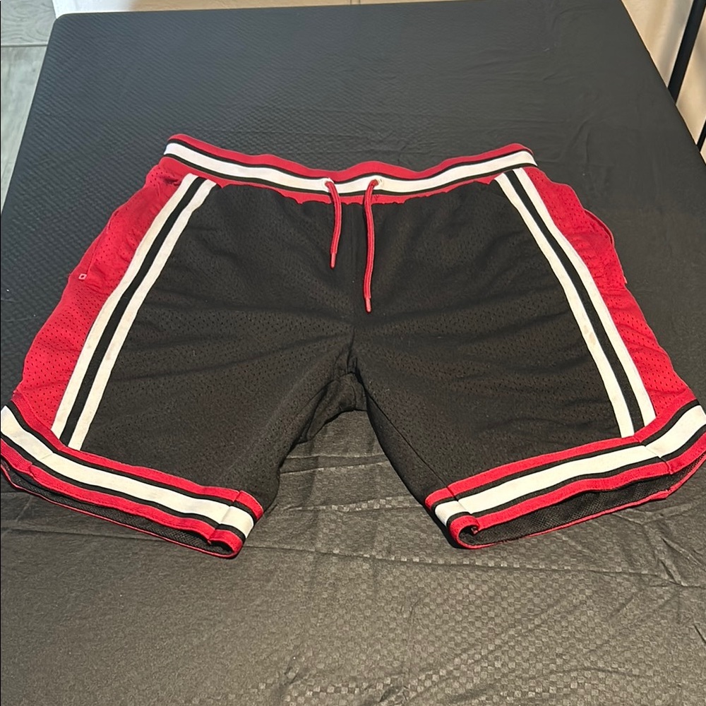 Black and Red Men's Shorts
